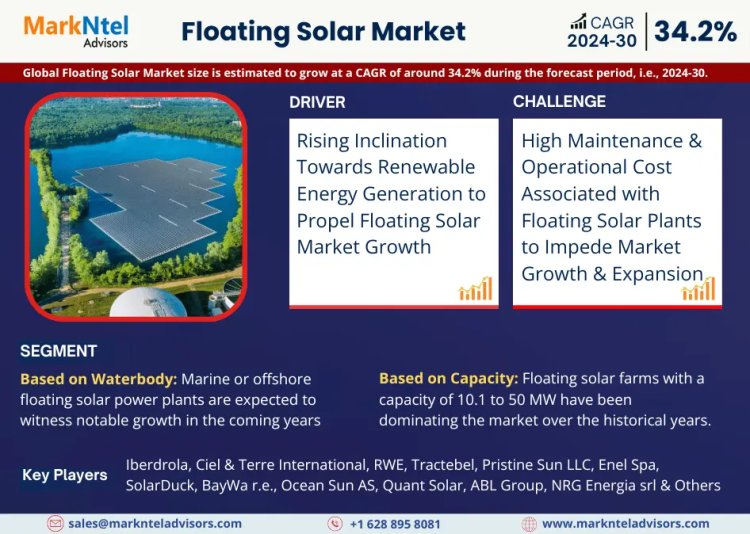 Floating Solar Market Insights, Share & Growth Trends 2024-30